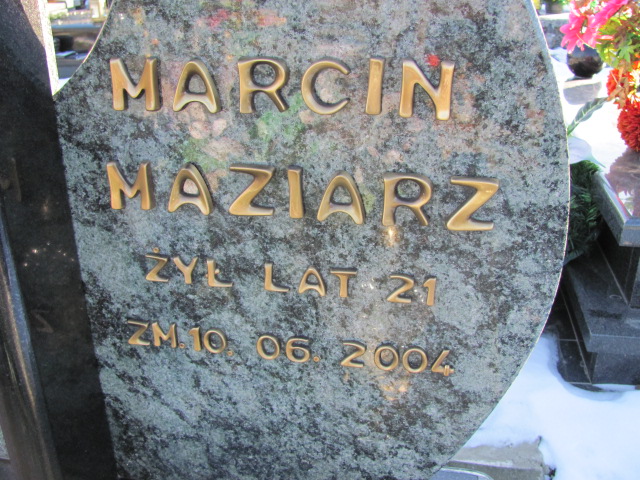 Marcin Maziarz Łęczna - Grobonet - Wyszukiwarka osób pochowanych