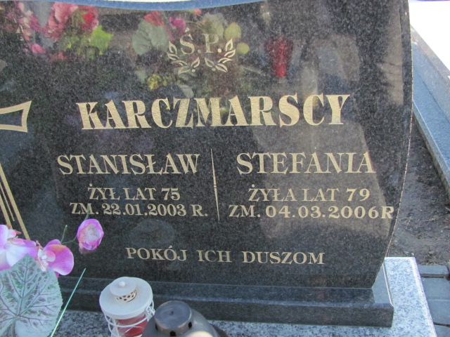 Stanisław Karczmarski 1927 Łęczna - Grobonet - Wyszukiwarka osób pochowanych