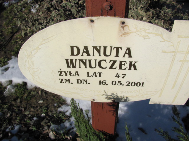 Danuta Wnuczek 1954 Łęczna - Grobonet - Wyszukiwarka osób pochowanych