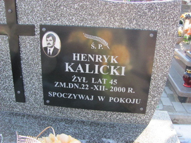 Henryk Kalicki 1955 Łęczna - Grobonet - Wyszukiwarka osób pochowanych