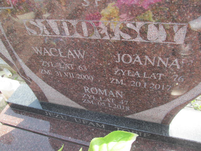 Joanna Sadowska Łęczna - Grobonet - Wyszukiwarka osób pochowanych