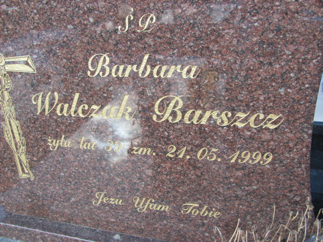 Barbara Lucyna Walczak Barszcz 1959 Łęczna - Grobonet - Wyszukiwarka osób pochowanych