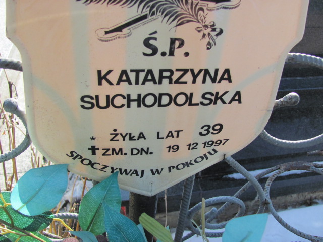 Katarzyna Suchodolska 1958 Łęczna - Grobonet - Wyszukiwarka osób pochowanych