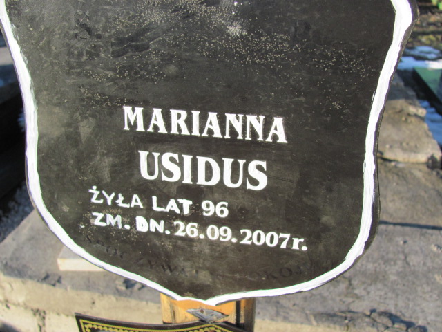 Marianna Usidus Łęczna - Grobonet - Wyszukiwarka osób pochowanych