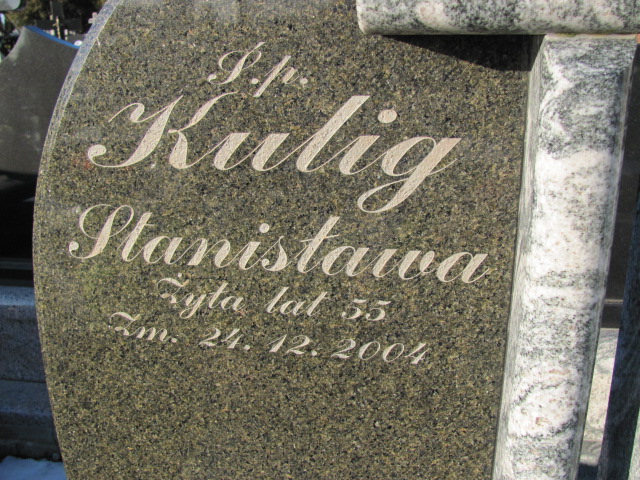 Stanisława Kulig Łęczna - Grobonet - Wyszukiwarka osób pochowanych