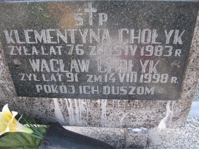 Wacław Chołyk 1906 Łęczna - Grobonet - Wyszukiwarka osób pochowanych