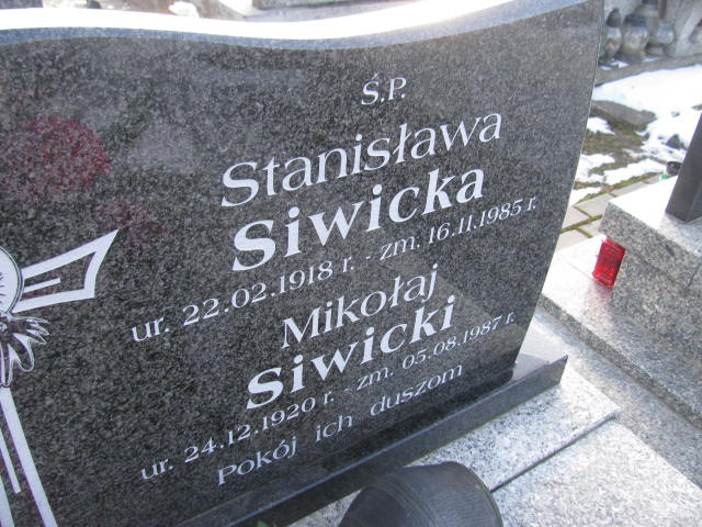 Mikołaj Siwicki 1920 Łęczna - Grobonet - Wyszukiwarka osób pochowanych