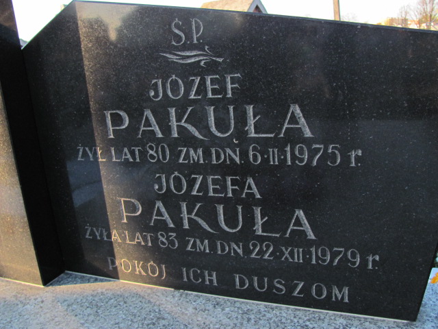 Józefa Pakuła Łęczna - Grobonet - Wyszukiwarka osób pochowanych