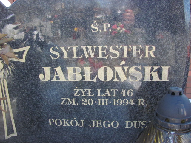 Sylwester Jabłoński Łęczna - Grobonet - Wyszukiwarka osób pochowanych