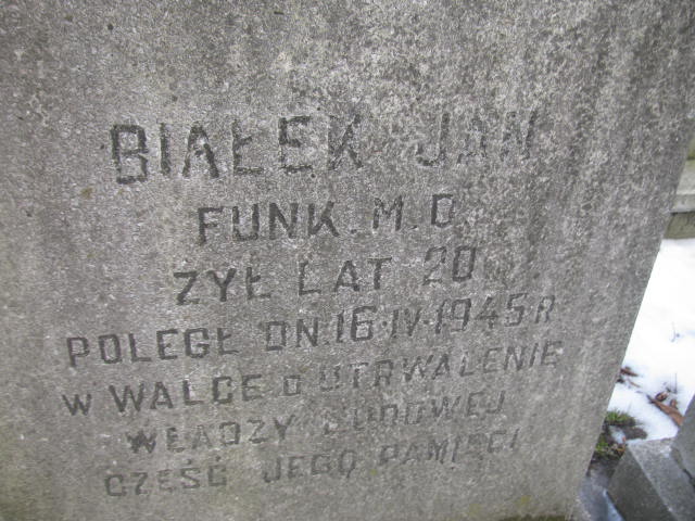 Jan Białek Łęczna - Grobonet - Wyszukiwarka osób pochowanych