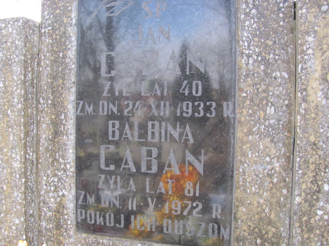 Jan Caban Łęczna - Grobonet - Wyszukiwarka osób pochowanych